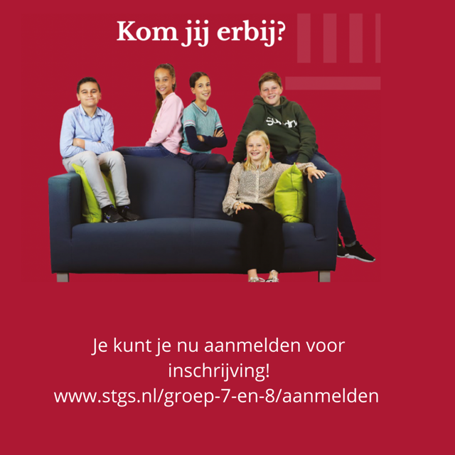 Aanmelden voor de eerste klas